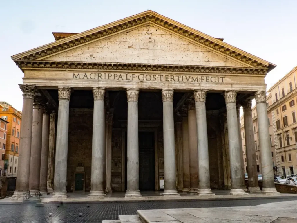 Front view of the Pantheon